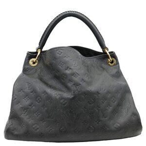 Louis Vuitton  Artsy MM Monogram Empreinte Leather Hobo Bag Black